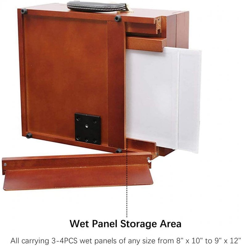Meeden Lightweight Portable Pochade Box Easel with Carry Bag - Staffelier