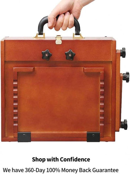 Meeden Lightweight Portable Pochade Box Easel with Carry Bag - Staffelier