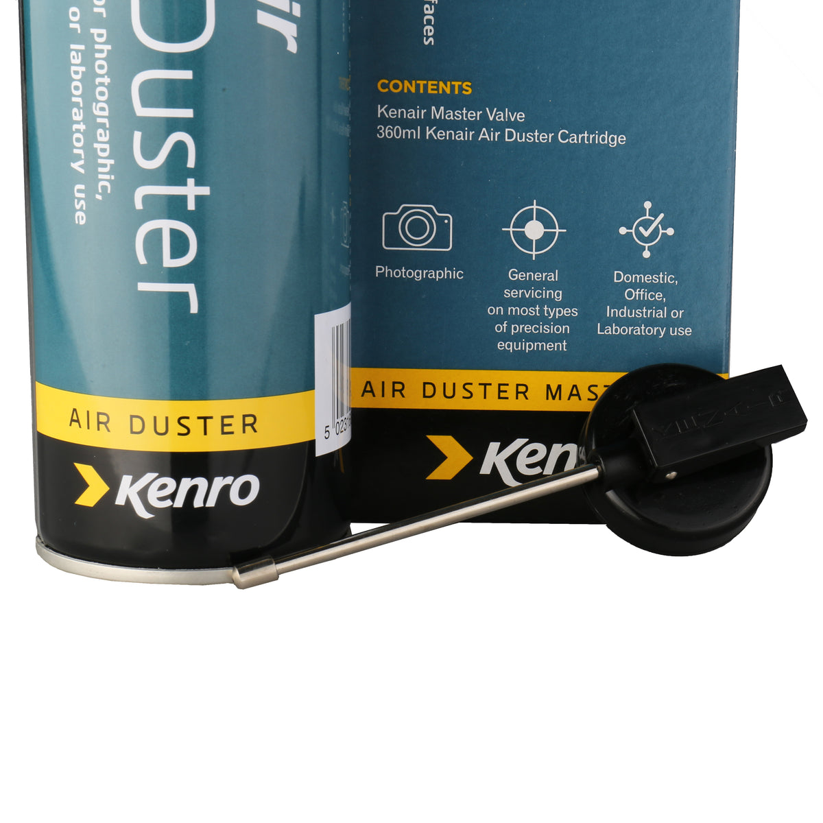 Kenro Spraycan Aria compressa + Plastica Spray Valvola 360 ml — 8