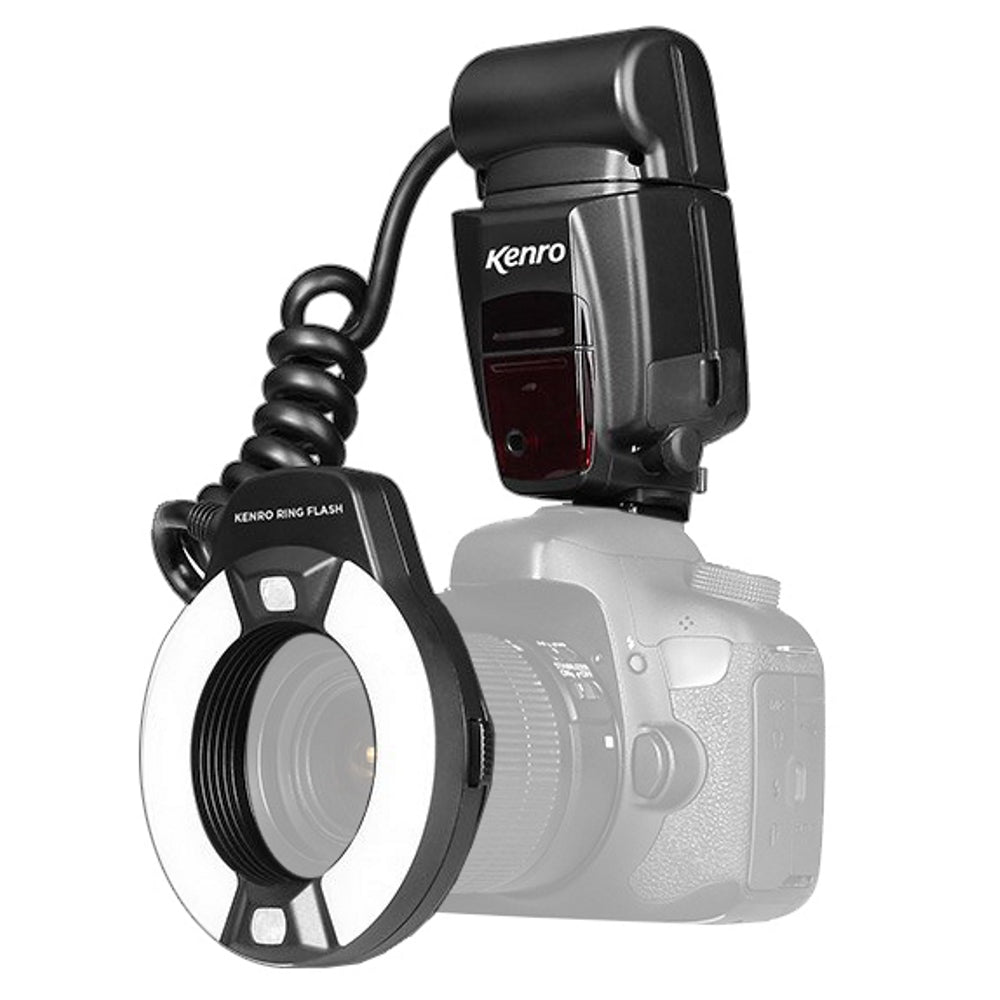 Kenro TTL Macro Rengas Salama KFL201C mallille Canon