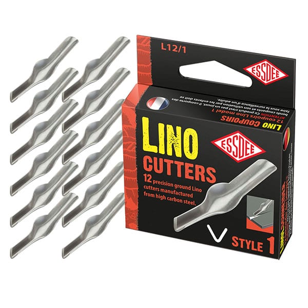 Essdee Linocut blades, 12-piece Æske - Nr. 1 - Bloktryk
