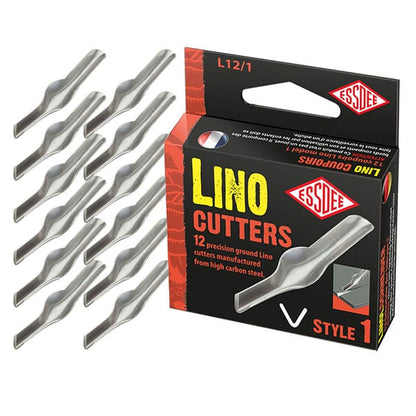 Essdee Linocut blades, 12-piece Æske - Nr. 1 - Bloktryk