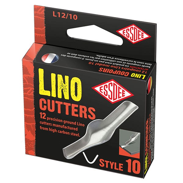 Essdee Linocut blades, 12-piece Æske - Nr. 10 - Bloktryk