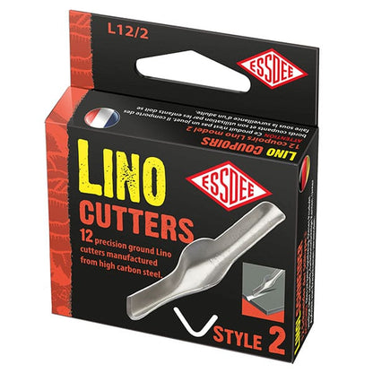 Essdee Linocut blades, 12-piece Æske - Nr. 2 - Bloktryk
