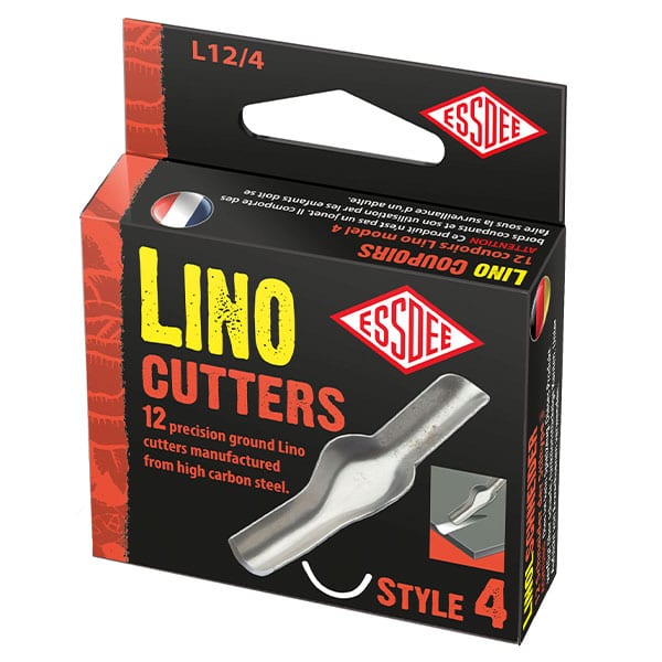 Essdee Linocut blades, 12-piece Æske - Nr. 4 - Bloktryk