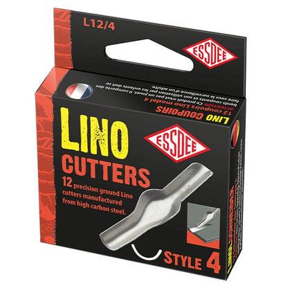 Essdee Linocut blades, 12-piece Æske - Nr. 4 - Bloktryk