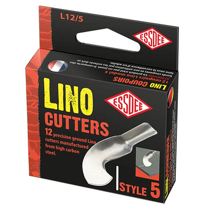 Essdee Linocut blades, 12-piece Æske - Nr. 5 - Bloktryk