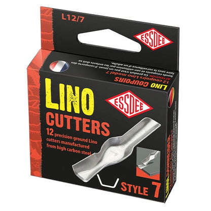 Essdee Linocut blades, 12-piece Æske - Nr. 7 - Bloktryk