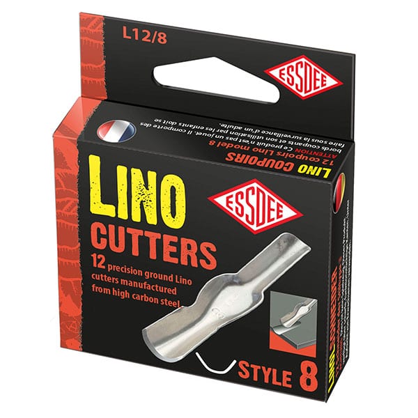 Essdee Linocut blades, 12-piece Æske - Nr. 8 - Bloktryk