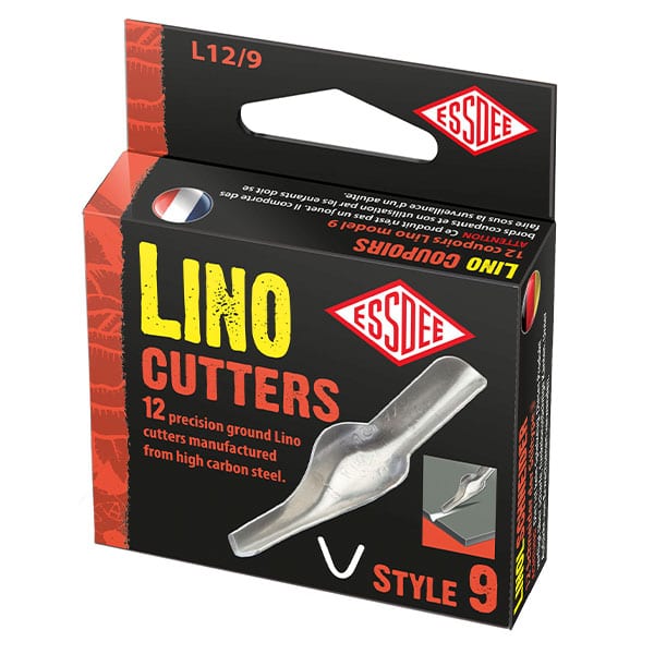 Essdee Linocut blades, 12-piece Æske - Nr. 9 - Bloktryk