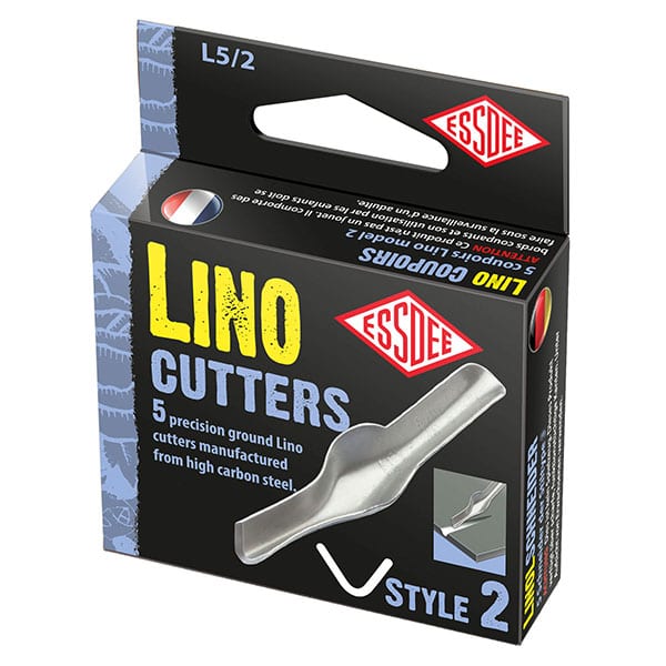 Essdee Linocut blades, 5-piece Scatola - Nr. 2 - Stampa a rilievo
