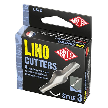 Essdee Linocut blades, 5-piece Scatola - Nr. 3 - Stampa a rilievo