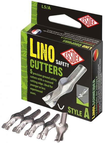 Essdee Lino safety cutters Style A - 5 stk. - Bloktryk