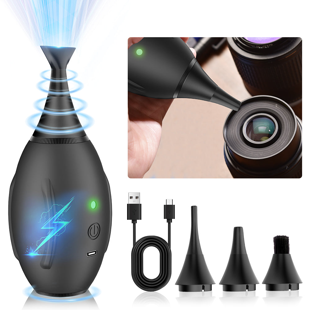 Lensgo Elektrisk Luftblæser Sort — 2