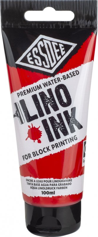 Essdee Premium Block Printing Ink 100 ml - rød - Trykfarve