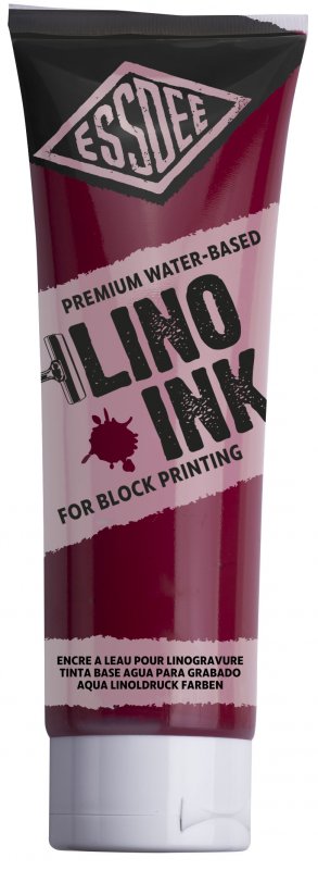 Essdee Block Printing Ink 300 ml - karmosinrød - Trykfarve