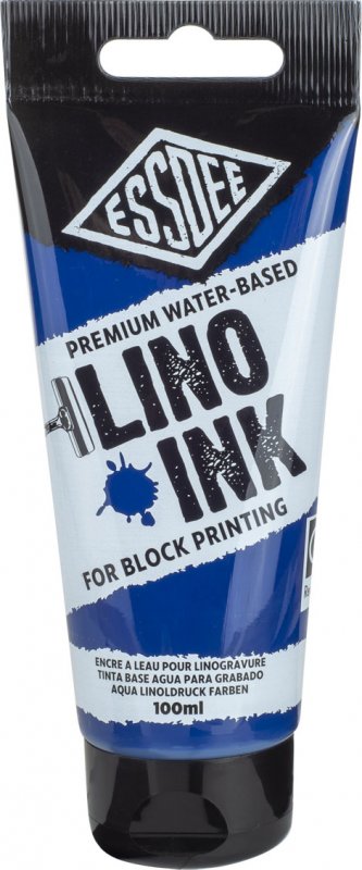 Essdee Premium Block Printing Ink 100 ml - blå - Trykfarve