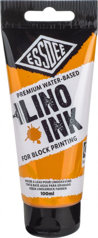 Essdee Premium Block Printing Ink 100 ml - orange - Trykfarve