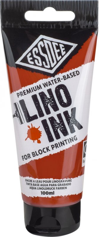 Essdee Premium Block Printing Ink 100 ml - Burnt sienna - Trykfarve