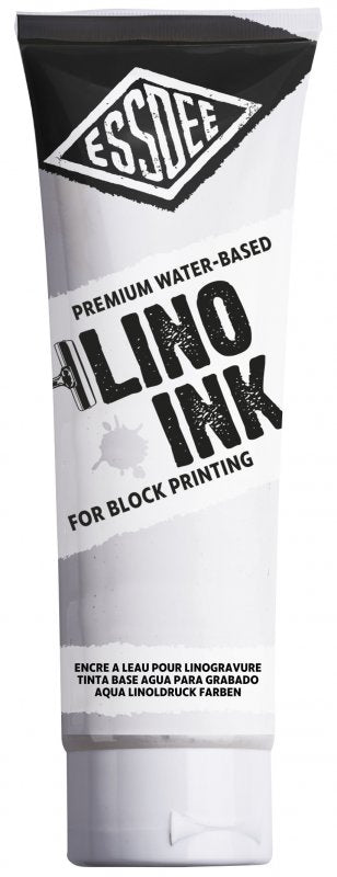 Essdee Block Printing Ink 300 ml - hvid - Trykfarve