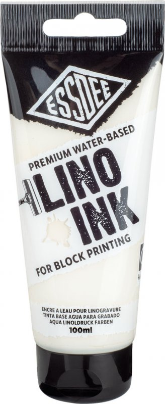 Essdee Premium Block Printing Ink 100 ml - hvid - Trykfarve