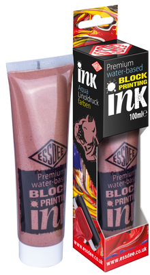 Essdee Premium Metallic Block Printing Ink 100 ml - Metal bronze - Trykfarve