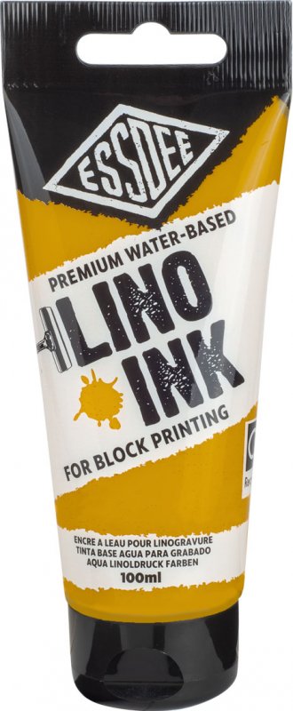 Essdee Premium Block Printing Ink 100 ml - Okergeel - Trykfarve