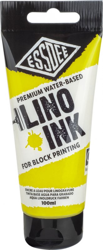 Essdee Premium Block Printing Ink 100 ml - Citroengeel - Trykfarve