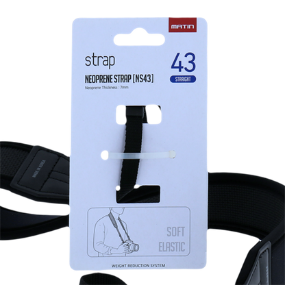 Matin Neck Strap de Luxe Straight Neoprene 43 mm M-6753H — 5