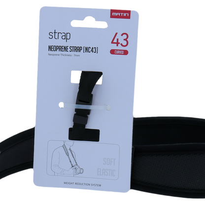 Matin Collo Tracolla de Luxe Curvo Neoprene 43 mm M-6780H — 3