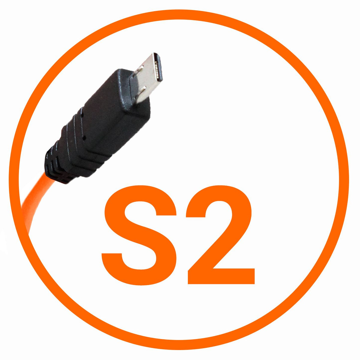 Miops Kameraanslutningskabel Sony S2 Orange