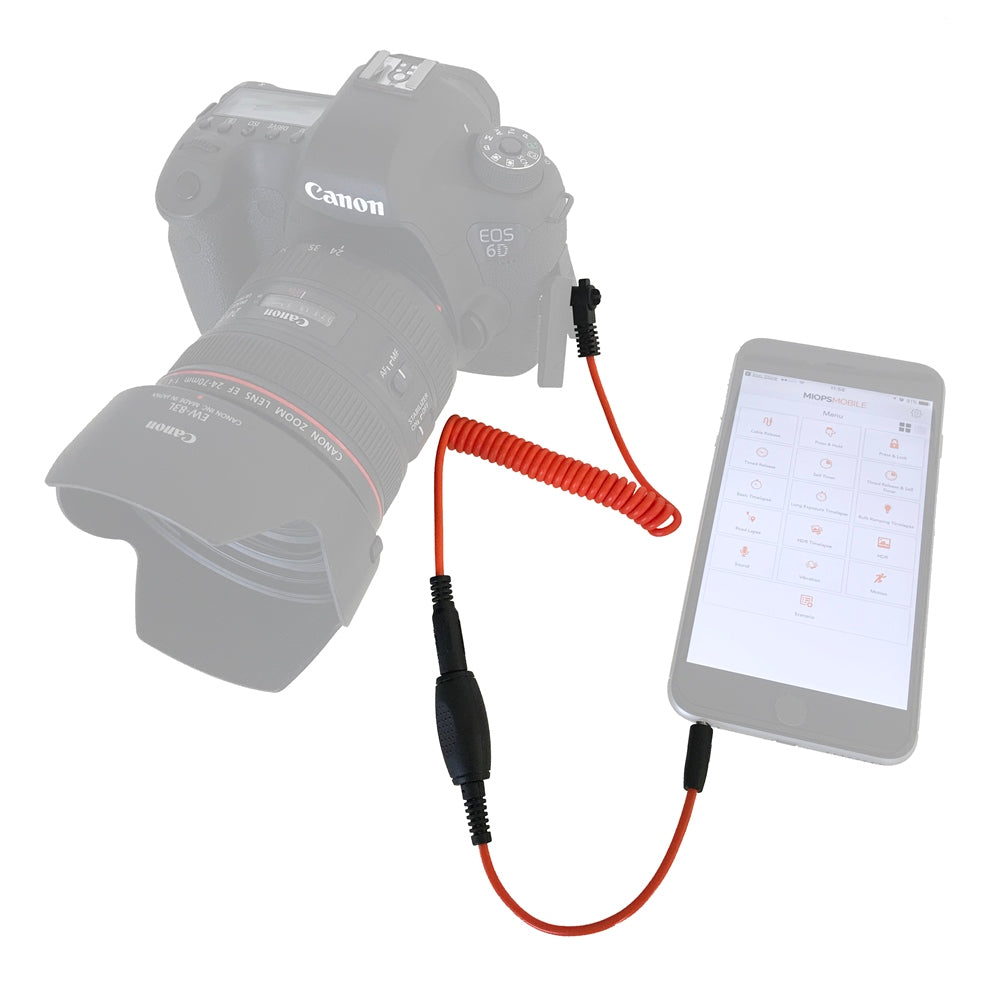 Miops Smartphone Fjärrutlösare MD-C1 med C1 Kabel för Canon