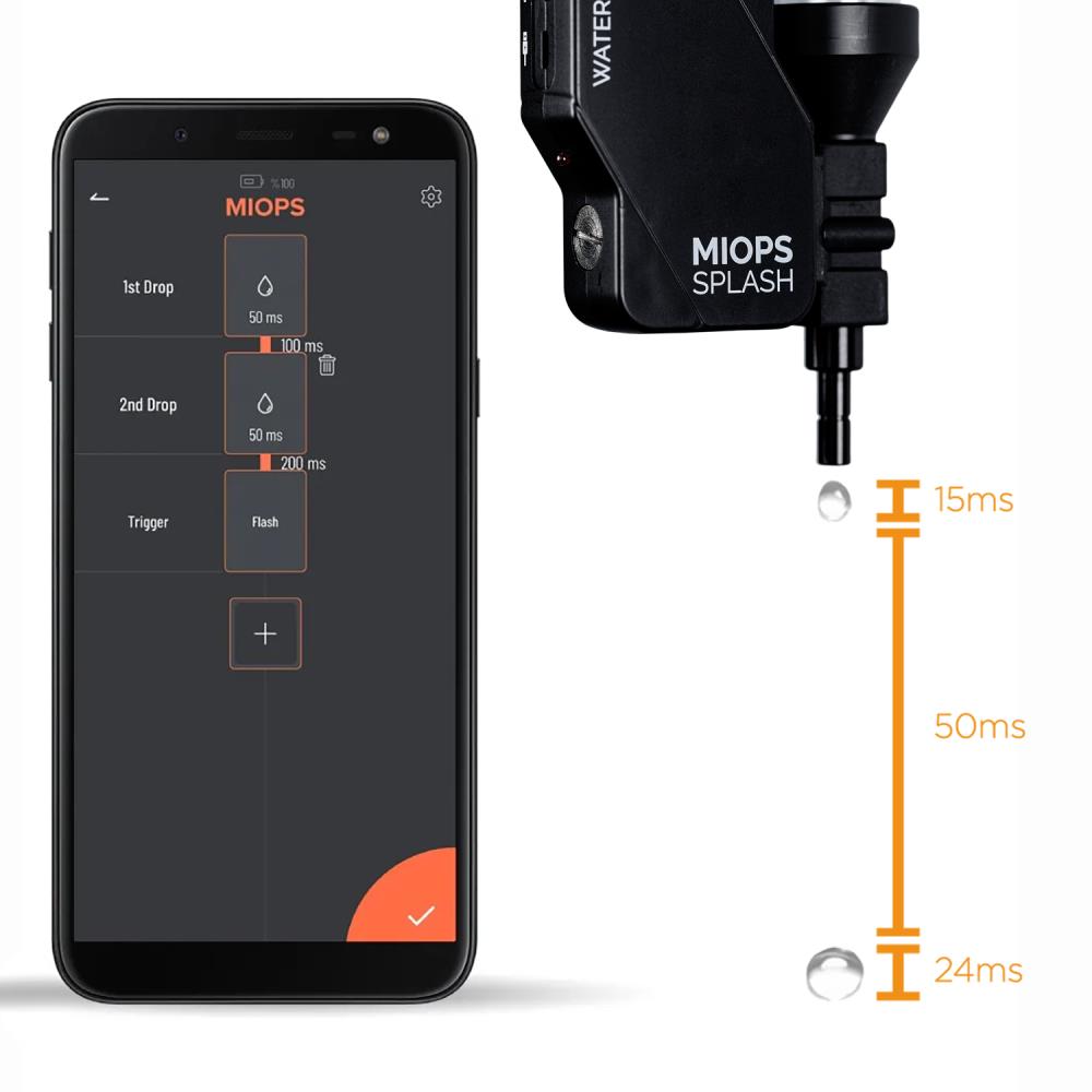 Miops Splash V2 Vattendroppe Paket med Hållare — 3