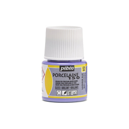 Pebeo Porcelaine 150 Porcelain paint 45 ml - 52 - Lavendelblauw - Lasi- ja posliinimaalit