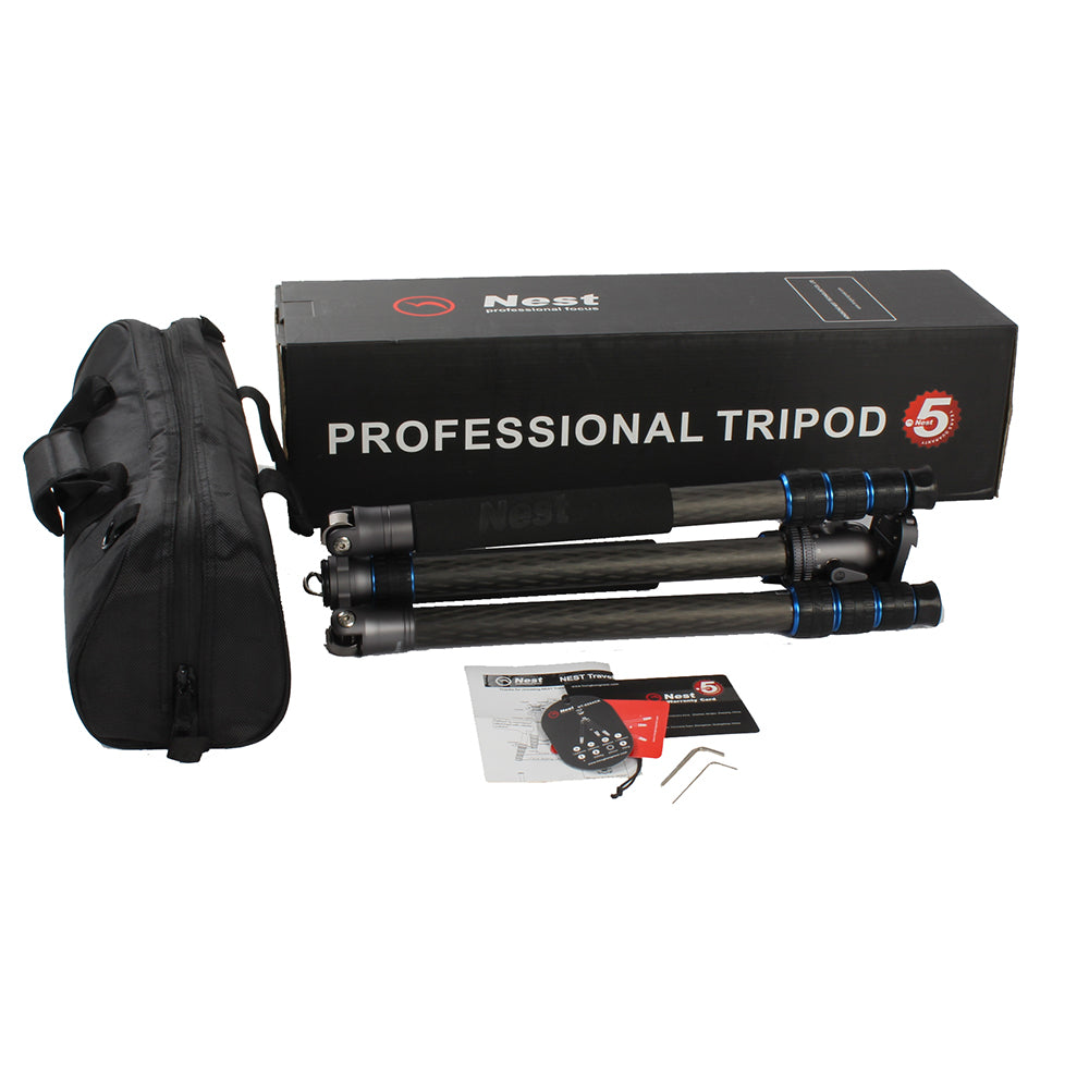 Nest Professionell Cabon Fiber Stativ NT-6294CK + Kulled — 8