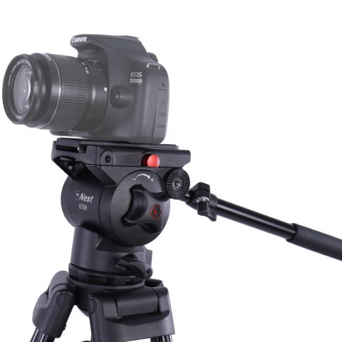 Nest Videostativ NT-670 + Væskedæmpet panoramahoved — 4