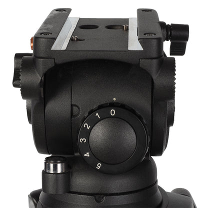 Nest Professional Tripod EI-7085-C2 + Fluid Damped Pan Head — 6