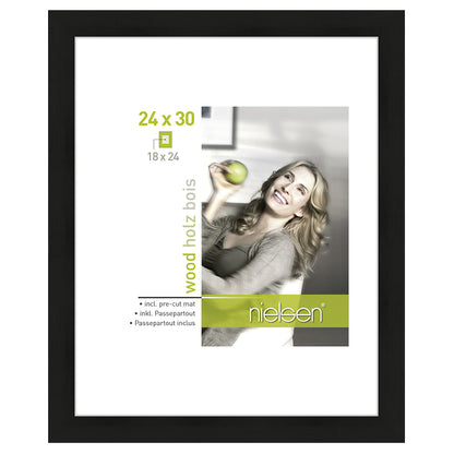 Nielsen Fotoram 8988006 Apollon Svart 24x30 / 18x24 cm