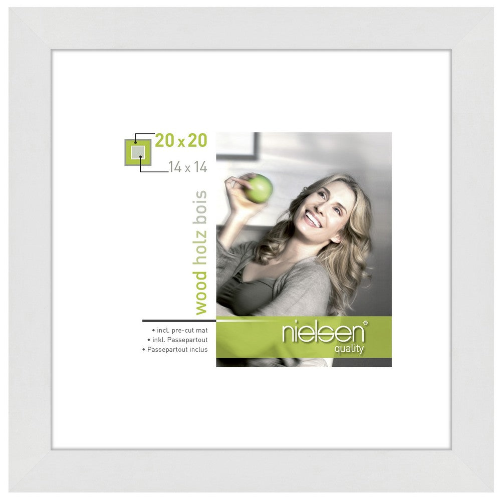 Nielsen Fotoramme 8988052 Apollon Hvid 20x20 / 14x14 cm