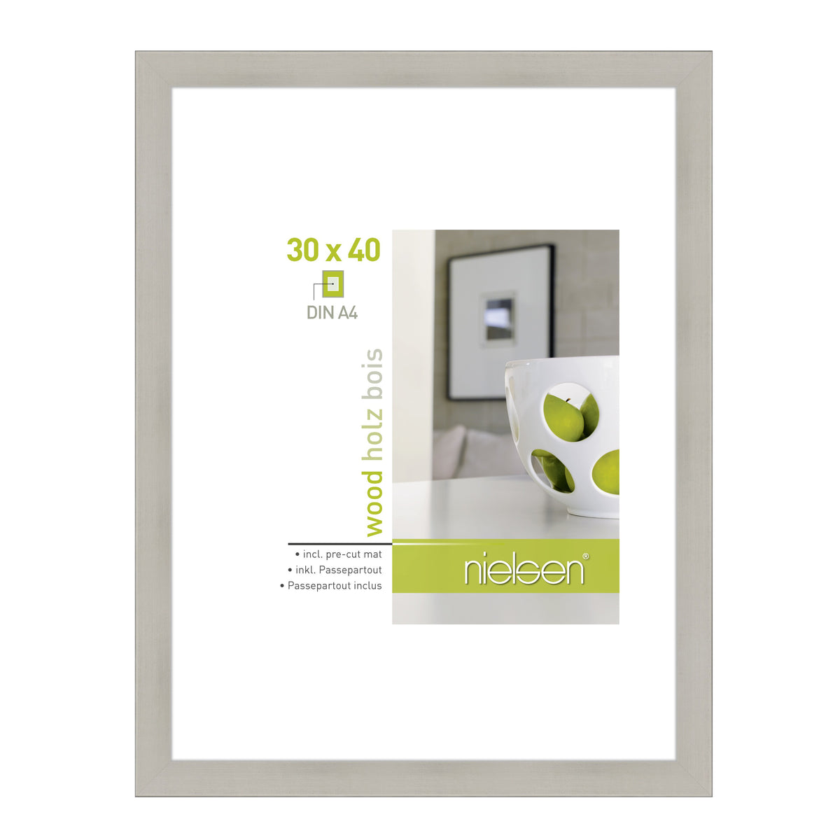Nielsen Photo Frame 8988020 Apollon Silver 30x40 cm