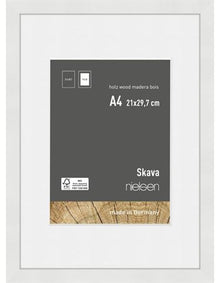 Nielsen Fotoramme 6321101 Skava Hvid A4 21 x 29.7 cm