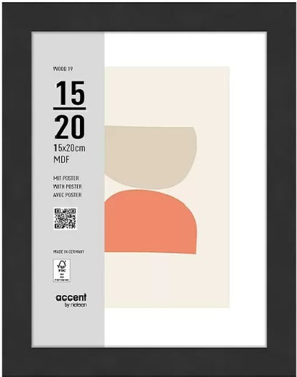 Nielsen Valokuvakehys 3217201 Puu 19 Musta 15x20 cm
