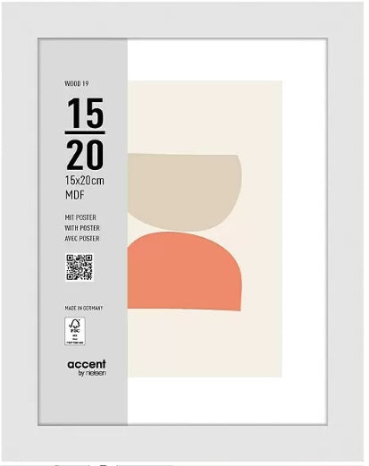 Nielsen Photo Frame 3217202 Wood 19 White 15x20 cm