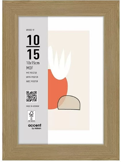Nielsen Photo Frame 3211204 Wood 19 Natural 10x15 cm