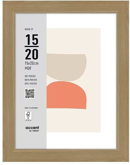 Nielsen Fotoramme 3217204 Træ 19 Natur 15x20 cm