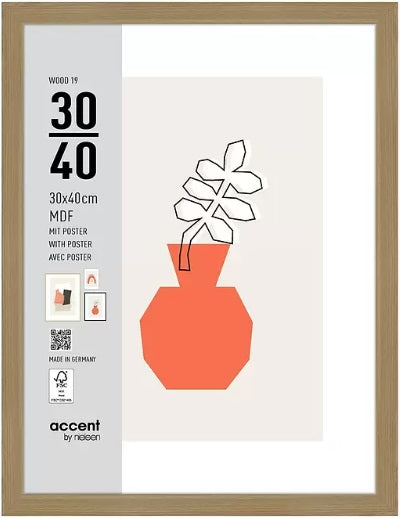 Nielsen Photo Frame 3230204 Wood 19 Natural 30x40 cm
