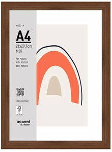 Nielsen Valokuvakehys 3221205 Puu 19 Pähkinäpuu 21x29.7 cm