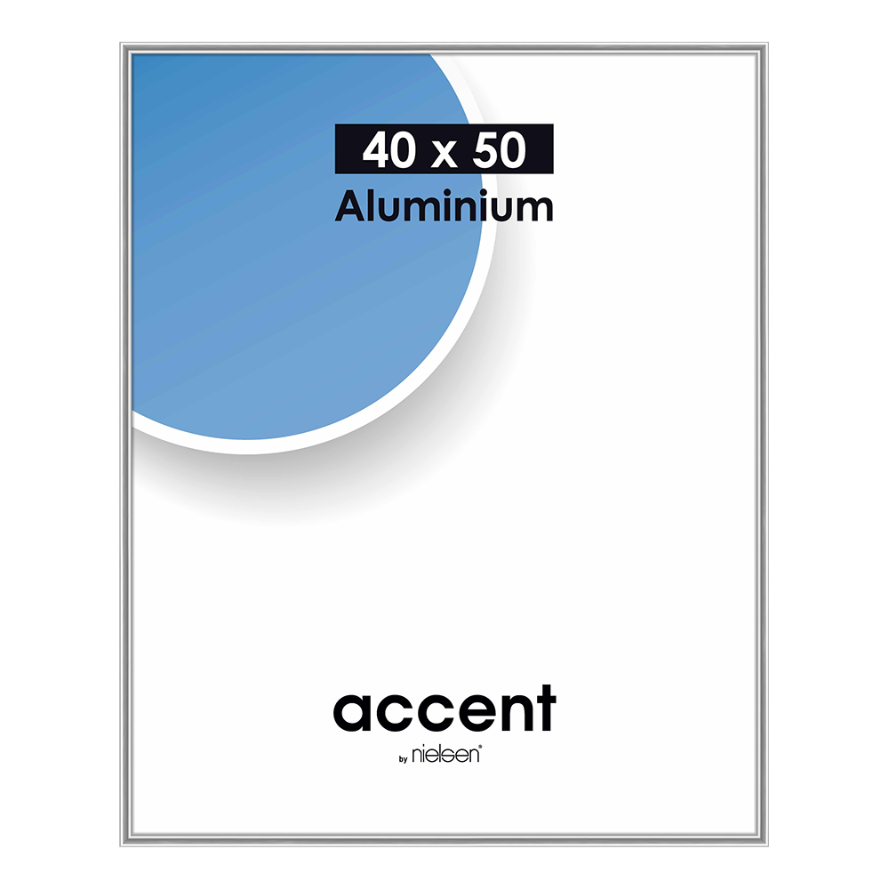Nielsen Fotoram 52523 Accent Blank Silver 40x50 cm