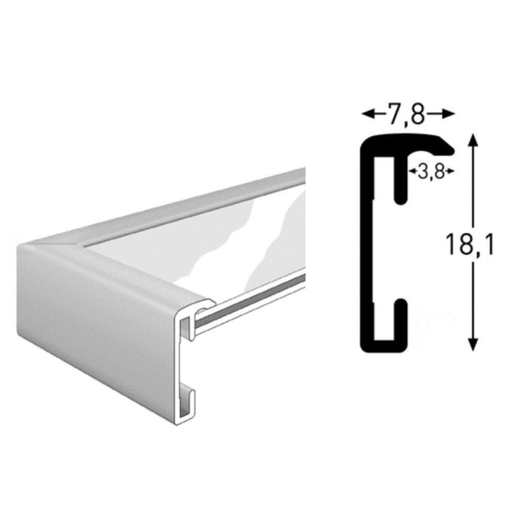 Nielsen Fotoram 59844 Accent Frostat Silver 30x45 cm — 4