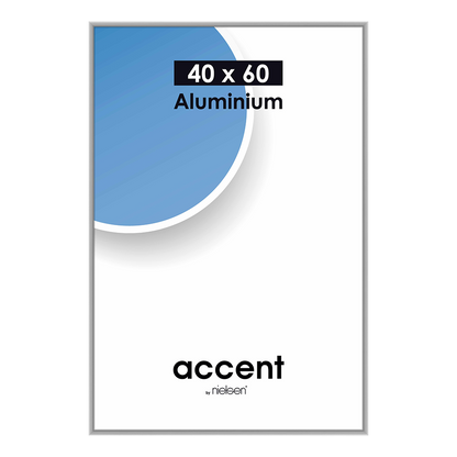 Nielsen Valokuvakehys 55124 Accent Huurrettu Hopea 40x60 cm